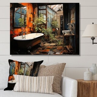 Designart "Bathroom Urban Oasis I" Bath & Laundry Wall Art Living Room ...